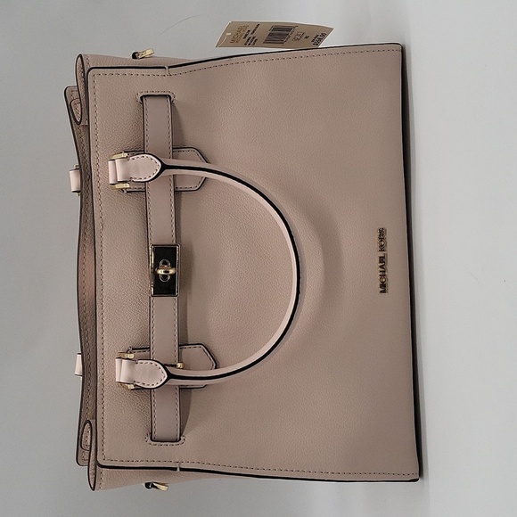 1436- Michael Kors Hamilton Leather Bag Pink Color NWT - Picture 3 of 12